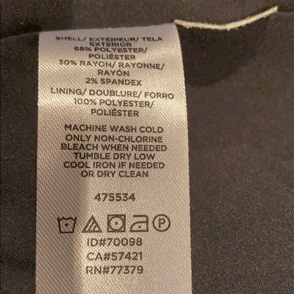 𝅺nwot Ann Taylor crosshatch one button blazer gray plaid sz 6 - Picture 6 of 6